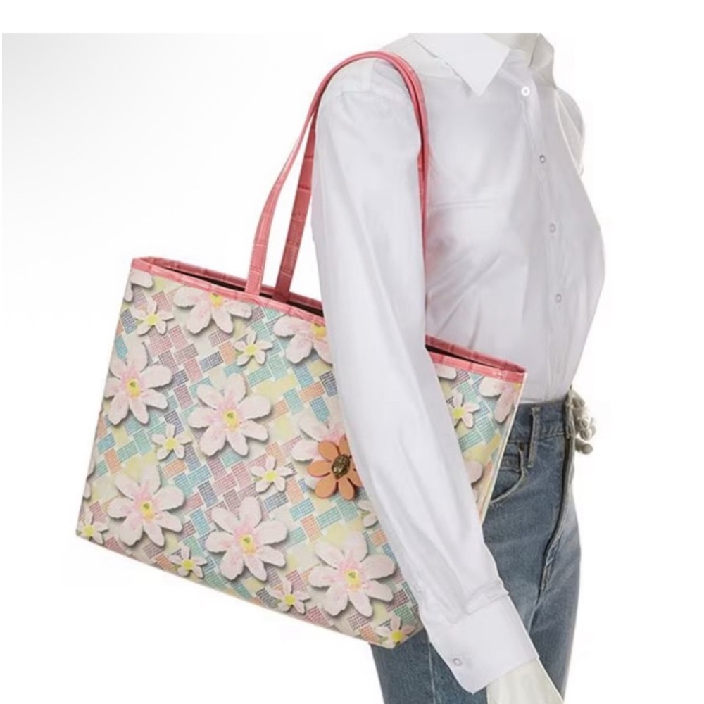 KURT GEIGER LONDON Floral Pastel Tote Bag